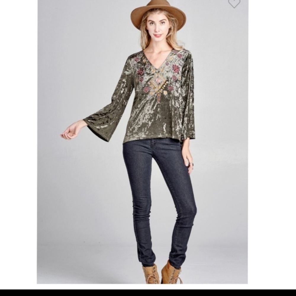Crushed Velvet Top